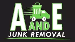 a and e junk removal logo